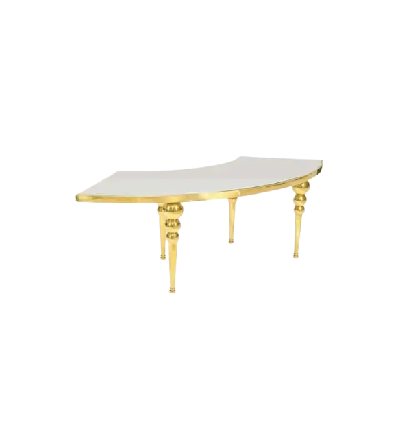 Table de Mariés Chic avec Pieds Dorés